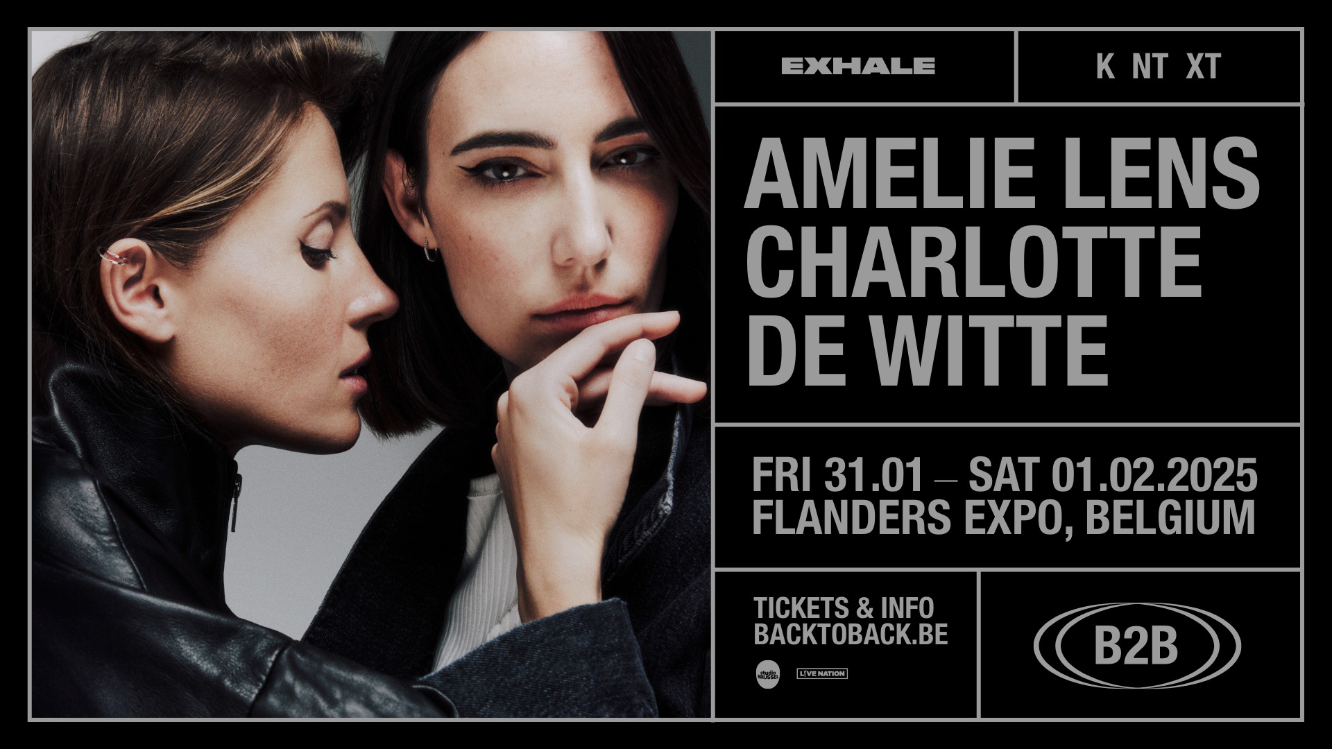 Amelie Lens et Charlotte De Witte 2025