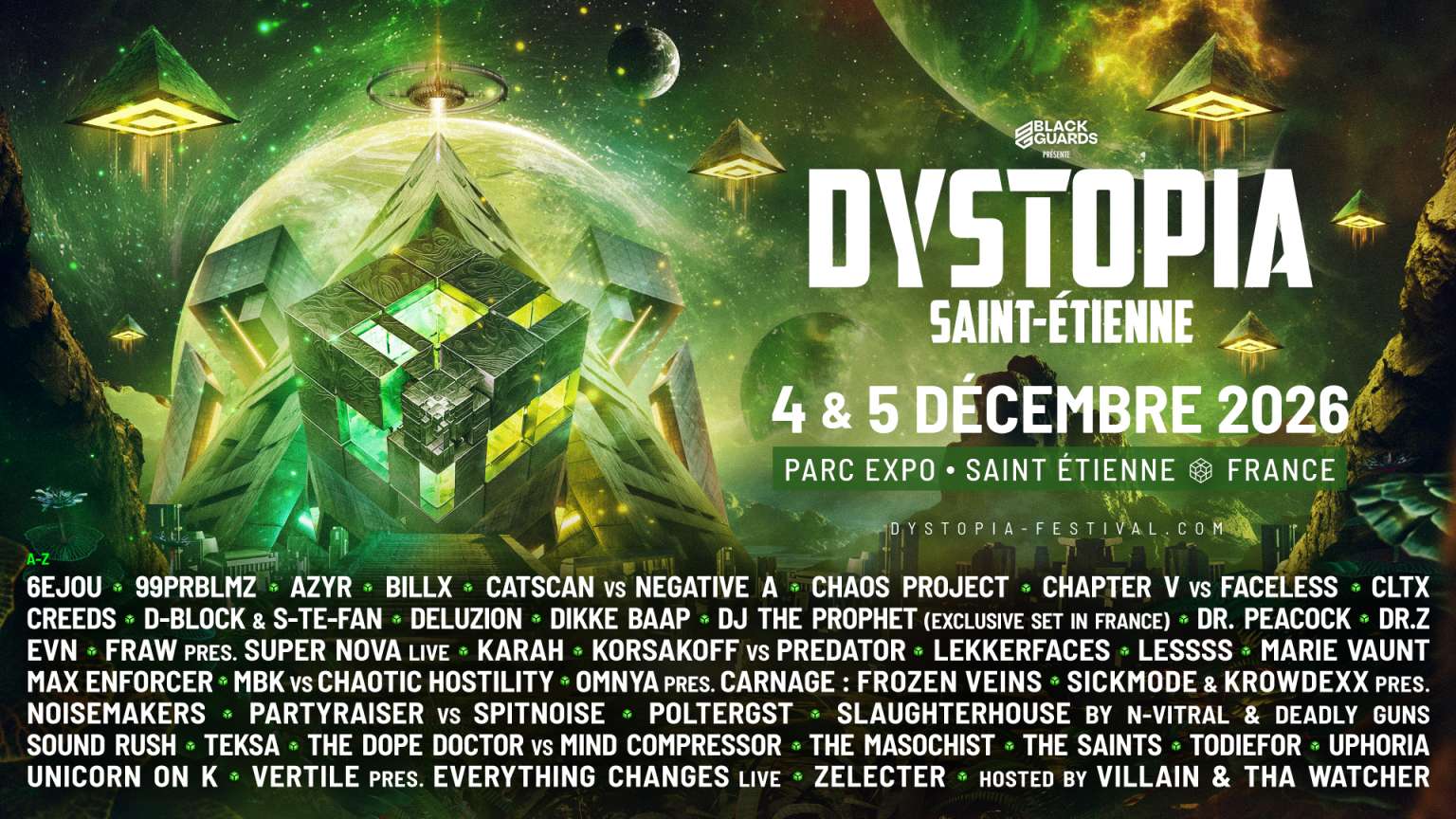 Dystopia St Etienne samedi 2026